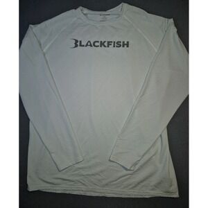 Blackfish Shirt Mens 3XL XXXL White Performance Long Sleeve Stretch Fishing